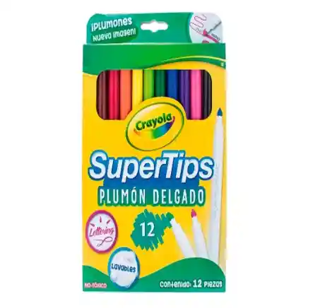 Marcadores Lavables Crayola X 12 .
