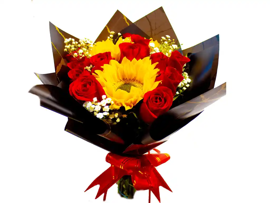 Trio Girasoles Y Rosas