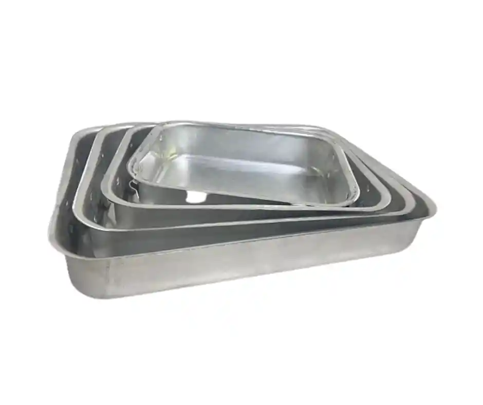 Juego De Bandeja Multiusos X4 En Aluminio