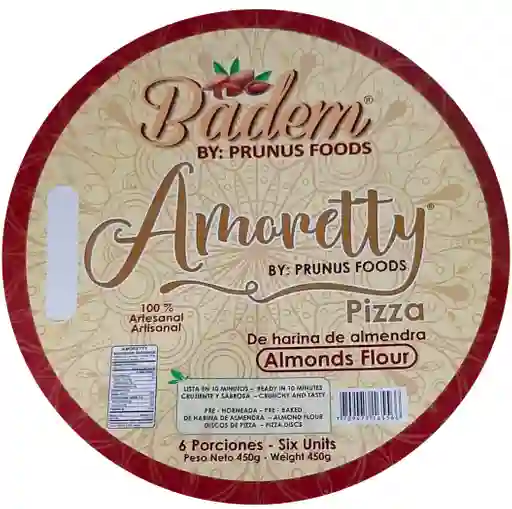 Badem Bases Para Pizza Con Harina De Almendras 450g X6