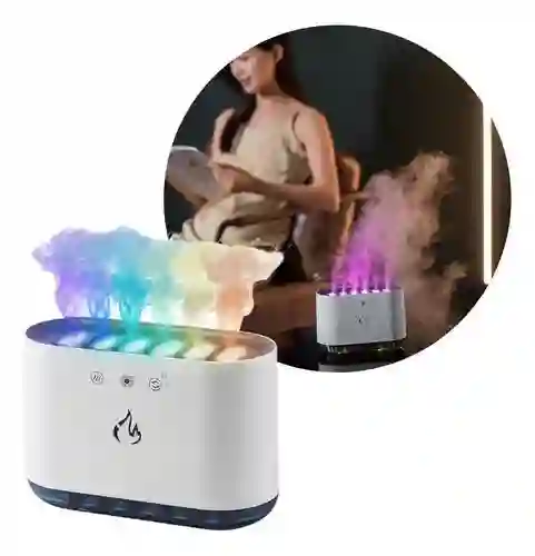 Humidificador Portátil Niebla Fría Usb Con Luz Nocturna Led