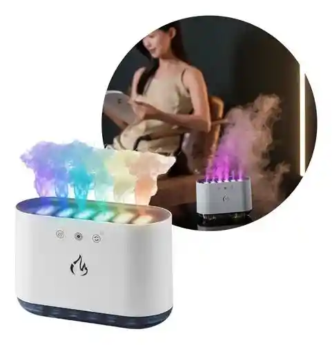 Humidificador Portátil Niebla Fría Usb Con Luz Nocturna Led