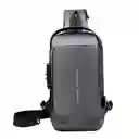 Bolsa Pecho Crossbody Usb Antirrobo Resistente Agua