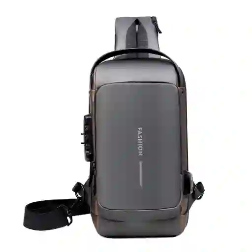 Bolsa Pecho Crossbody Usb Antirrobo Resistente Agua