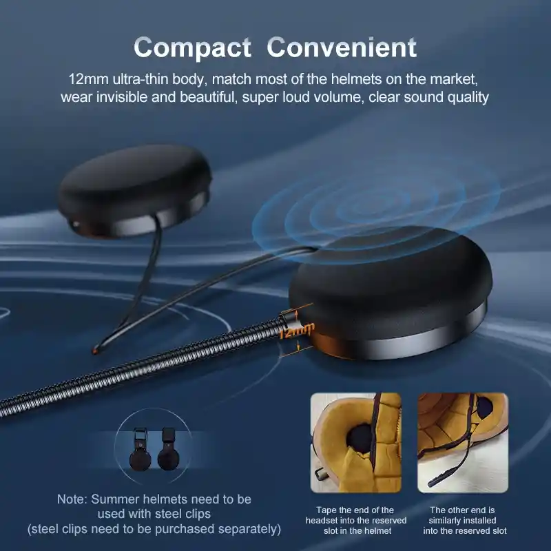 Bluetooth Manos Libres Intercomunicador Moto Interno Casco