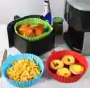 Molde De Silicona Reutilizable Para Air Fryer Resistente Al Calor, Antiadherente Y Fácil De Limpiar X1 Unidad