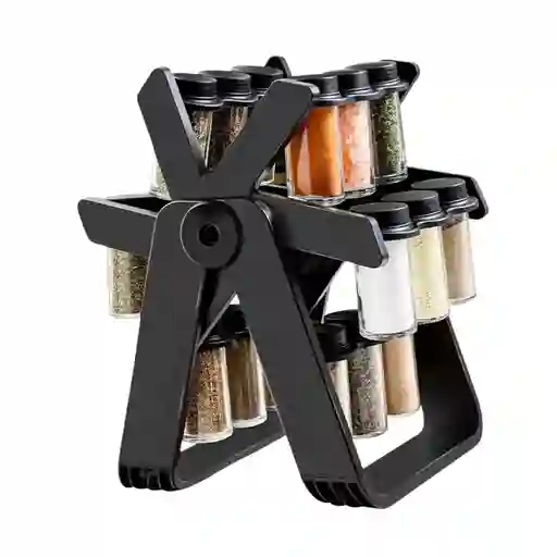 Organizador Giratorio Para Condimentos Con Frascos