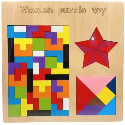 Tangram Tipo Tetris, Estrella Y Clasico