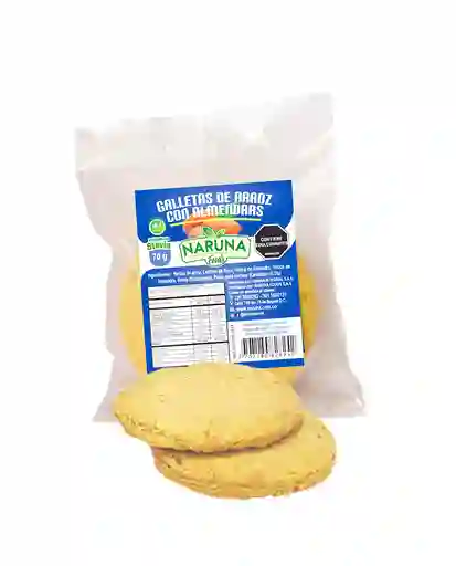 Galletas De Arroz Con Almendra Naruna 2 Unds Sin Gluten