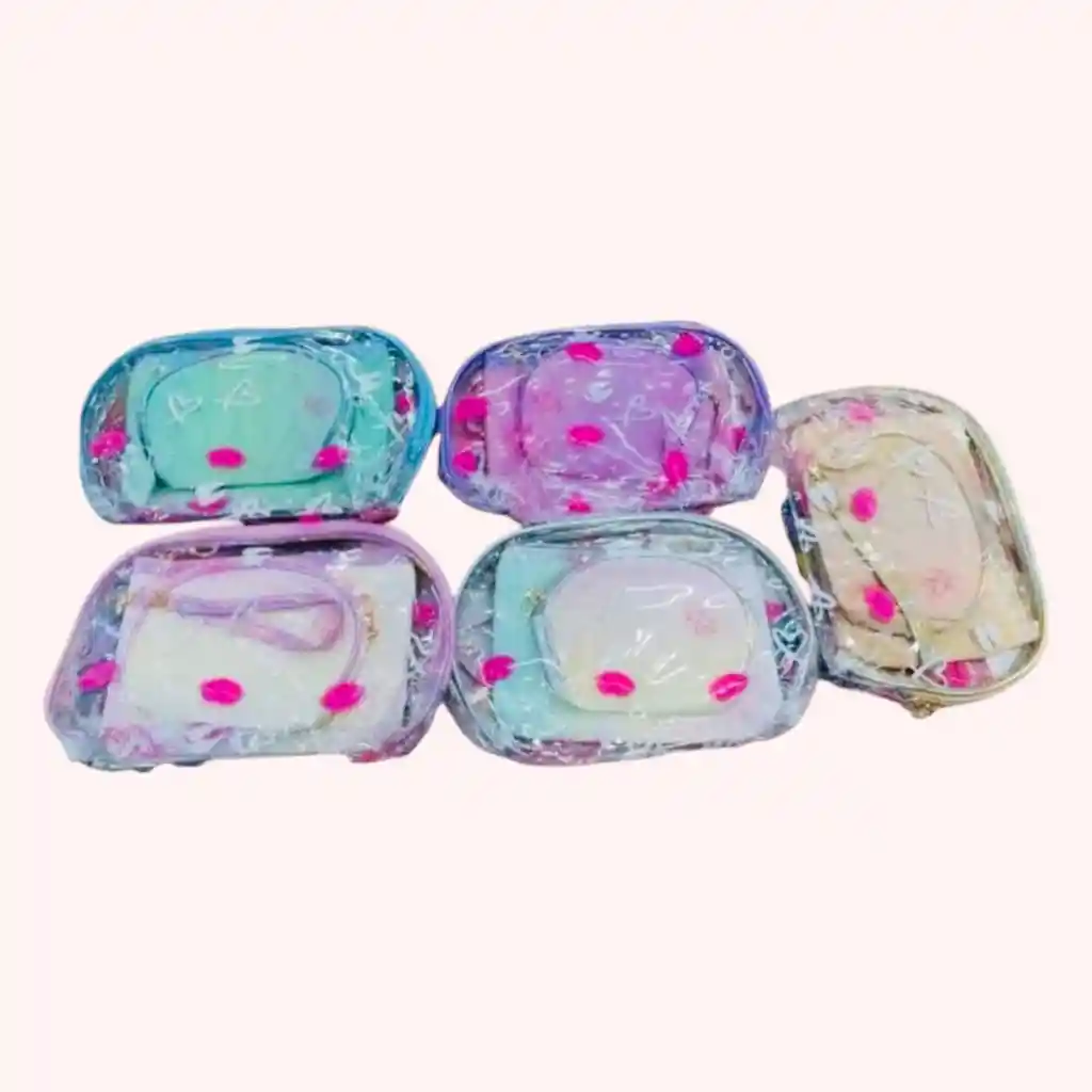 Cosmetiquera Set X 3 Cosmetiqueras Y Monedero
