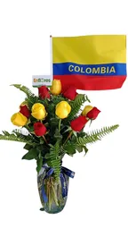Arreglo De Rosas Tricolor