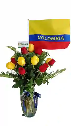Arreglo De Rosas Tricolor