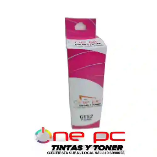 Tinta Recargable Gt52 Magenta Compatible Hp