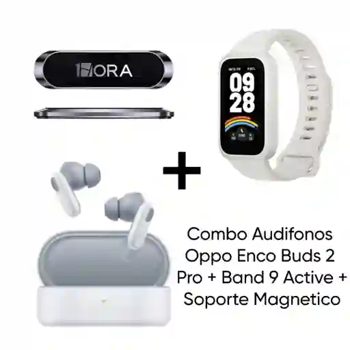 Combo Oppo Enco Buds 2 Pro + Band 9 Active + Soporte Magnético