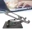 Soporte Para Pc 360/base Para Laptop Giratoria/soporte Para Portatil/antideslizante / Plegable Y Metalica