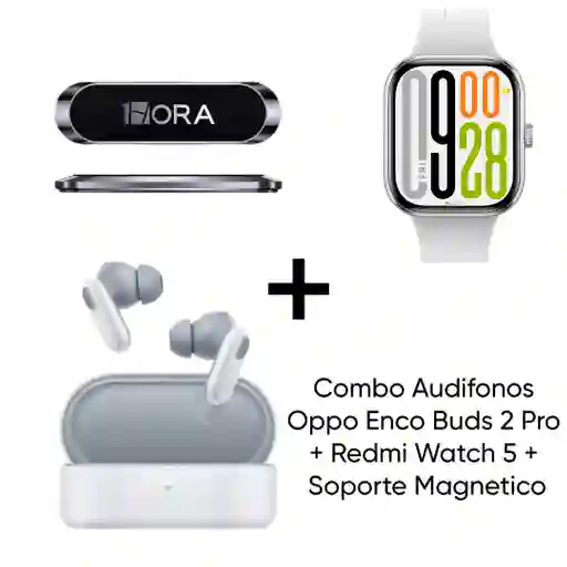 Combo Oppo Enco Buds 2 Pro + Redmi Watch 5 + Soporte Magnetico
