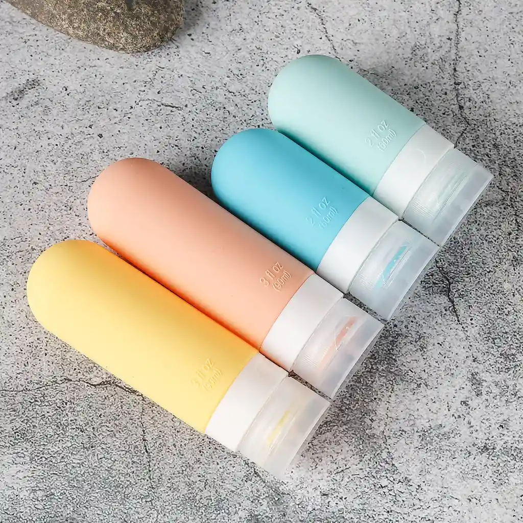 Kit De Viaje Botellas Para Shampoo, Jabón Y Accesorios Viaje