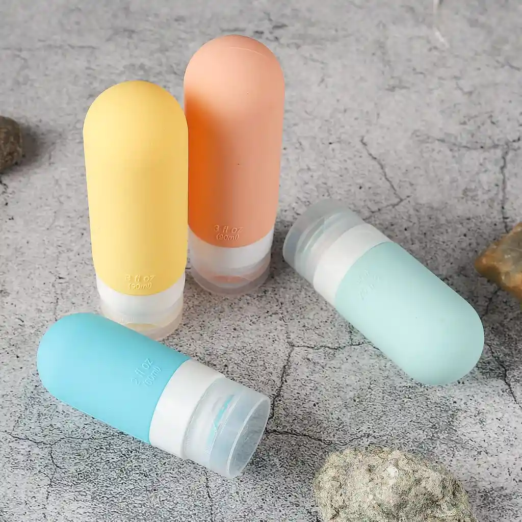 Kit De Viaje Botellas Para Shampoo, Jabón Y Accesorios Viaje