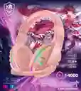Diadema Gamer Karler Bass Luz Rgb Color Rosa K4000