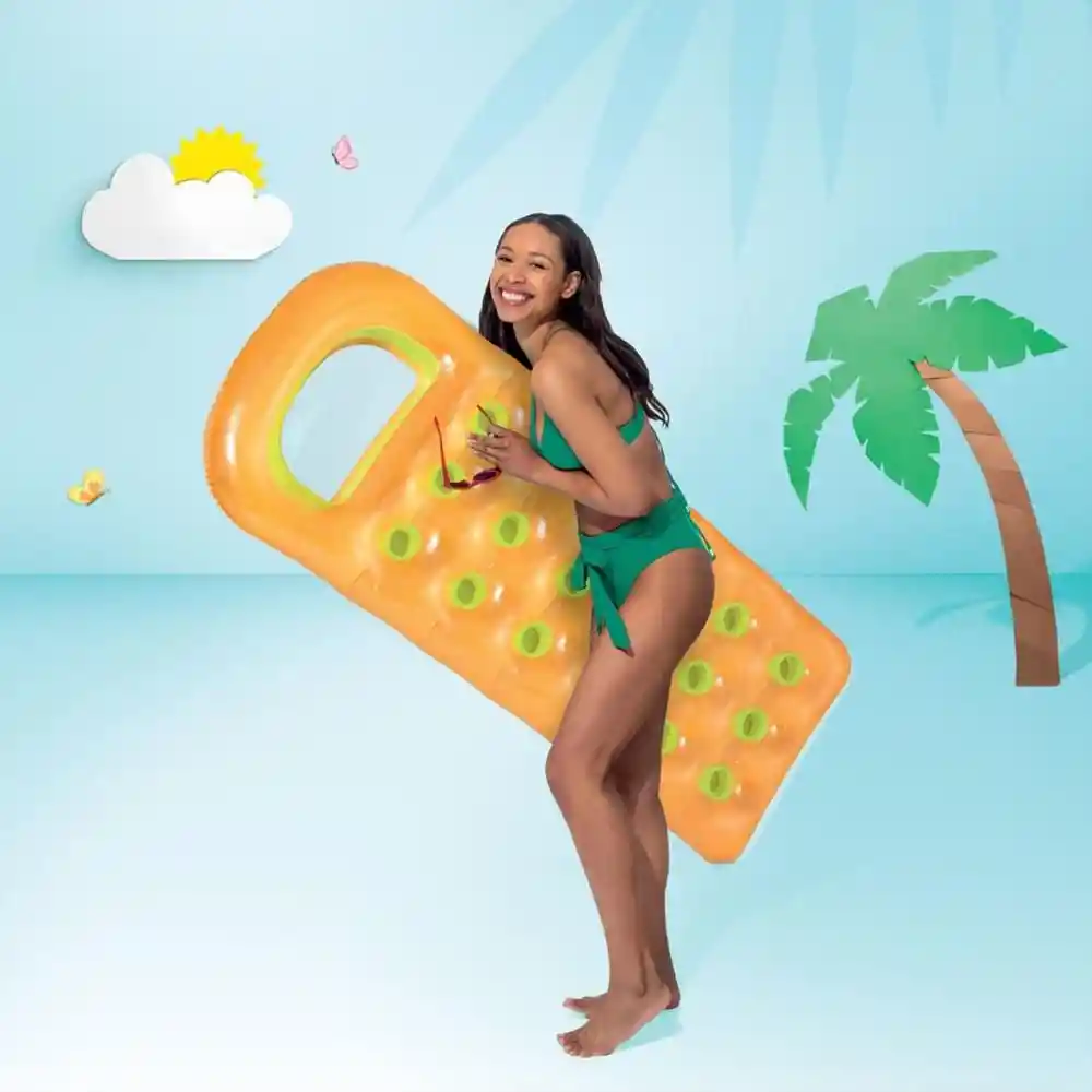 Colchoneta Colchon Inflable Para Piscina Adulto 1.88m X 71cm Intex