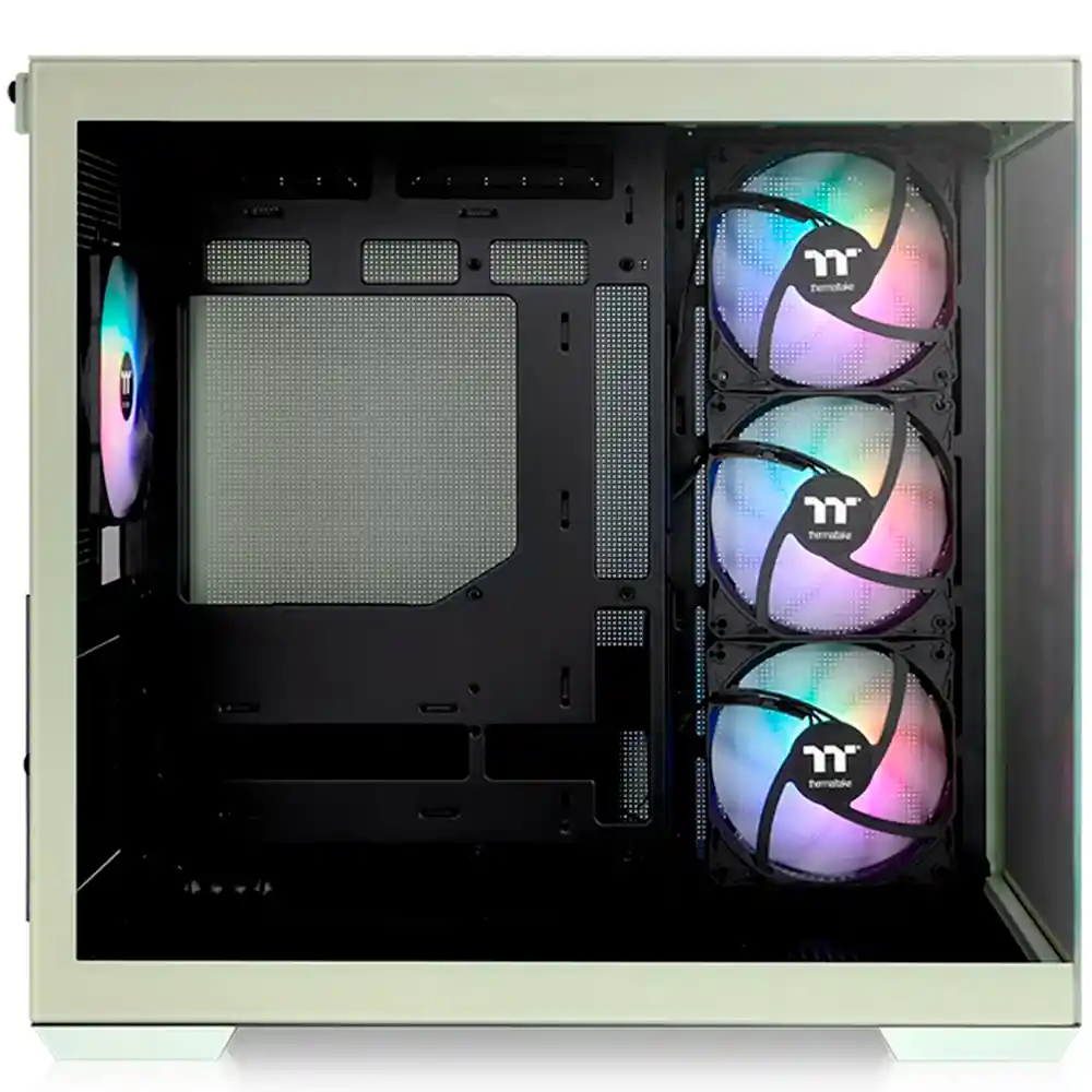 Caja Atx Thermaltake View 380 Tg Argb (verde Matcha)