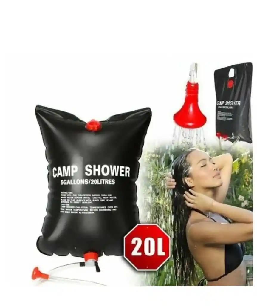 Bolsa De Ducha Solar Portátil 20 Litros Camping!!