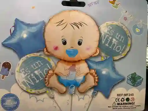 Bombas Globos Por 5 Piezas Diseño Es Un Niño Revelacion De Genero Bebe Para Decoracion De Fiestas Niño O Hombre O Mujer
