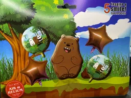 Bombas Globos Por 5 Piezas Diseño Escandalosos Osos Para Decoracion De Fiestas Niño O Hombre O Mujer