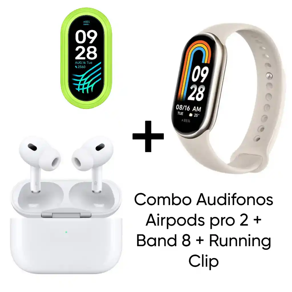 Combo Airpods Pro 2 + Band 8 + Running Clip