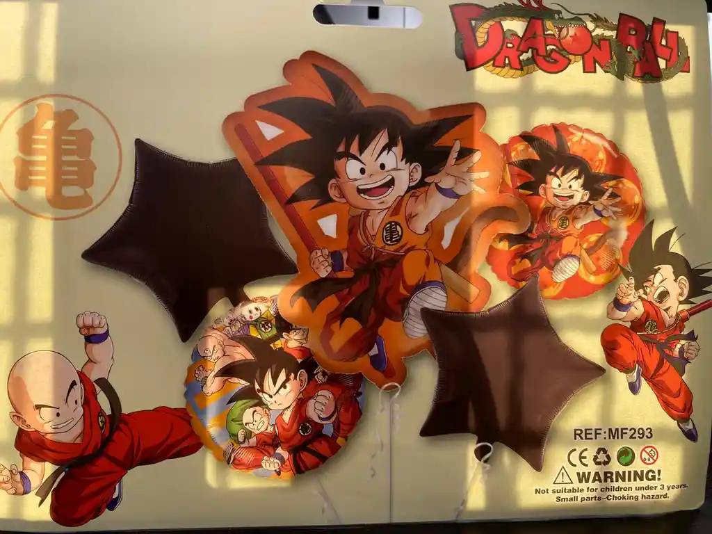 Bombas Globos Por 5 Piezas Diseño Dragon Ball Goku Para Decoracion De Fiestas Niño O Hombre O Mujer