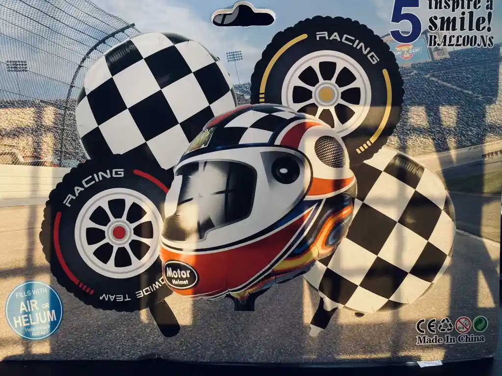 Bombas Globos Por 5 Piezas Diseño Formula 1 Carros Carreras Para Decoracion De Fiestas Niño O Hombre O Mujer