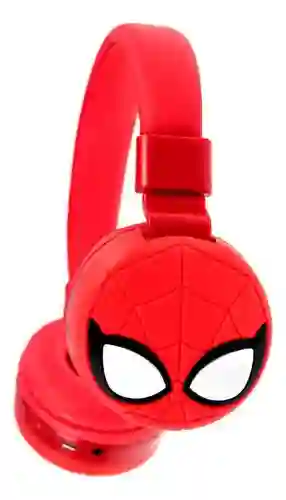 Audifonos Inalambricos Diadema Roja Hombre Araña