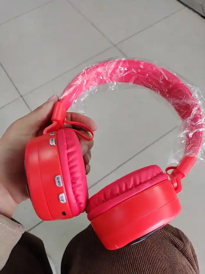Audifonos Inalambricos Diadema Roja Hombre Araña