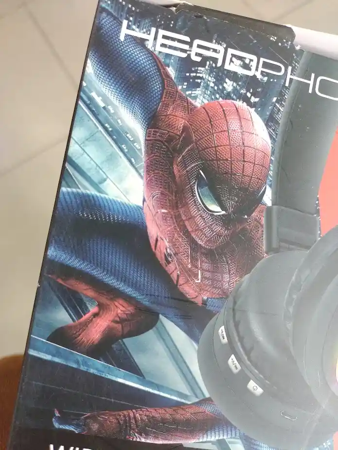 Audifonos Inalambricos Diadema Roja Hombre Araña