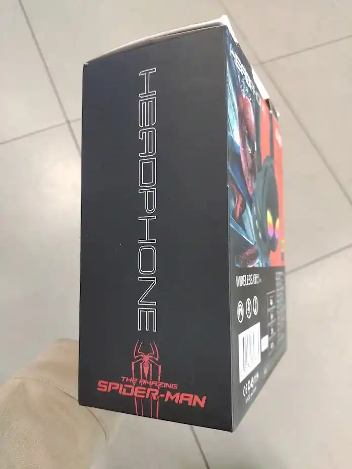 Audifonos Inalambricos Diadema Roja Hombre Araña