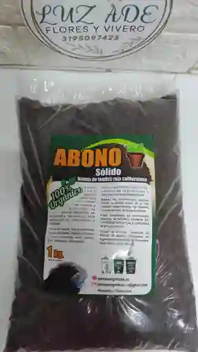 Abono Sólido Humus De Lombriz Roja Californiana