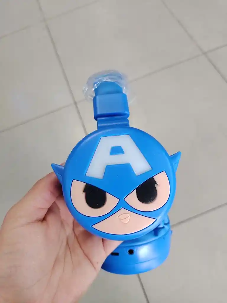 Audifonos Inalambricos Diadema Azul Capitan America
