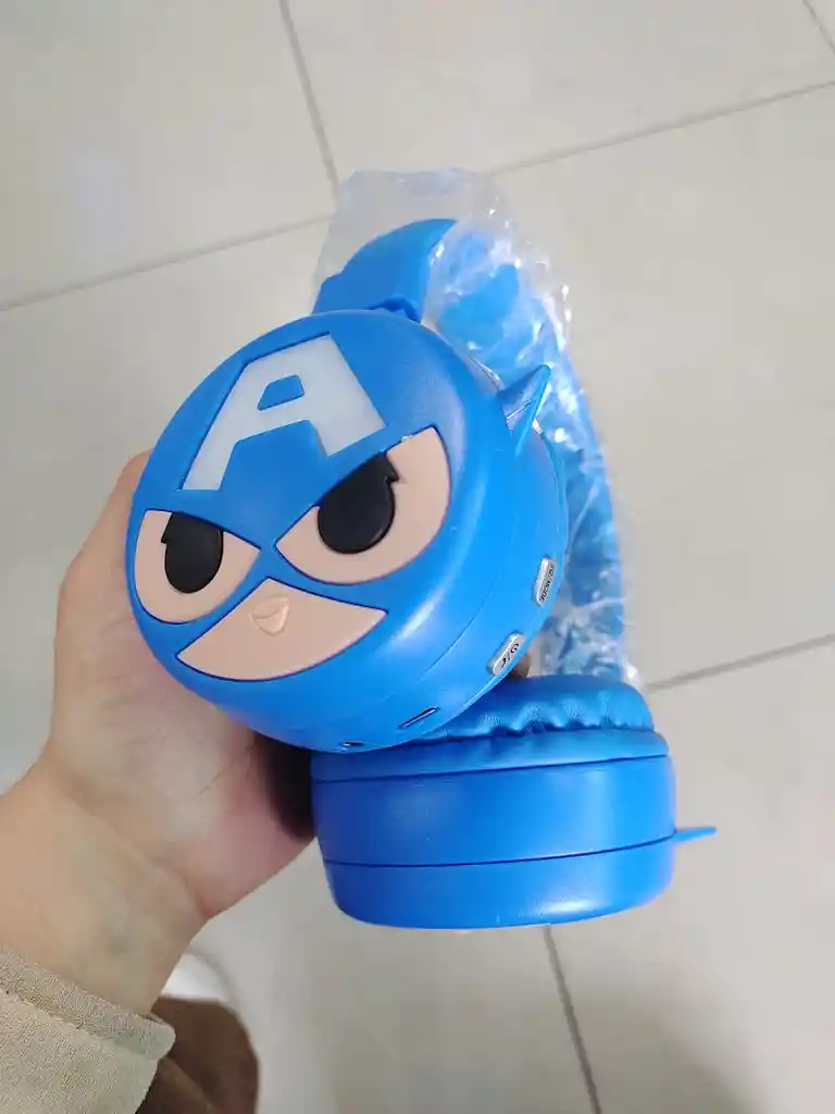 Audifonos Inalambricos Diadema Azul Capitan America
