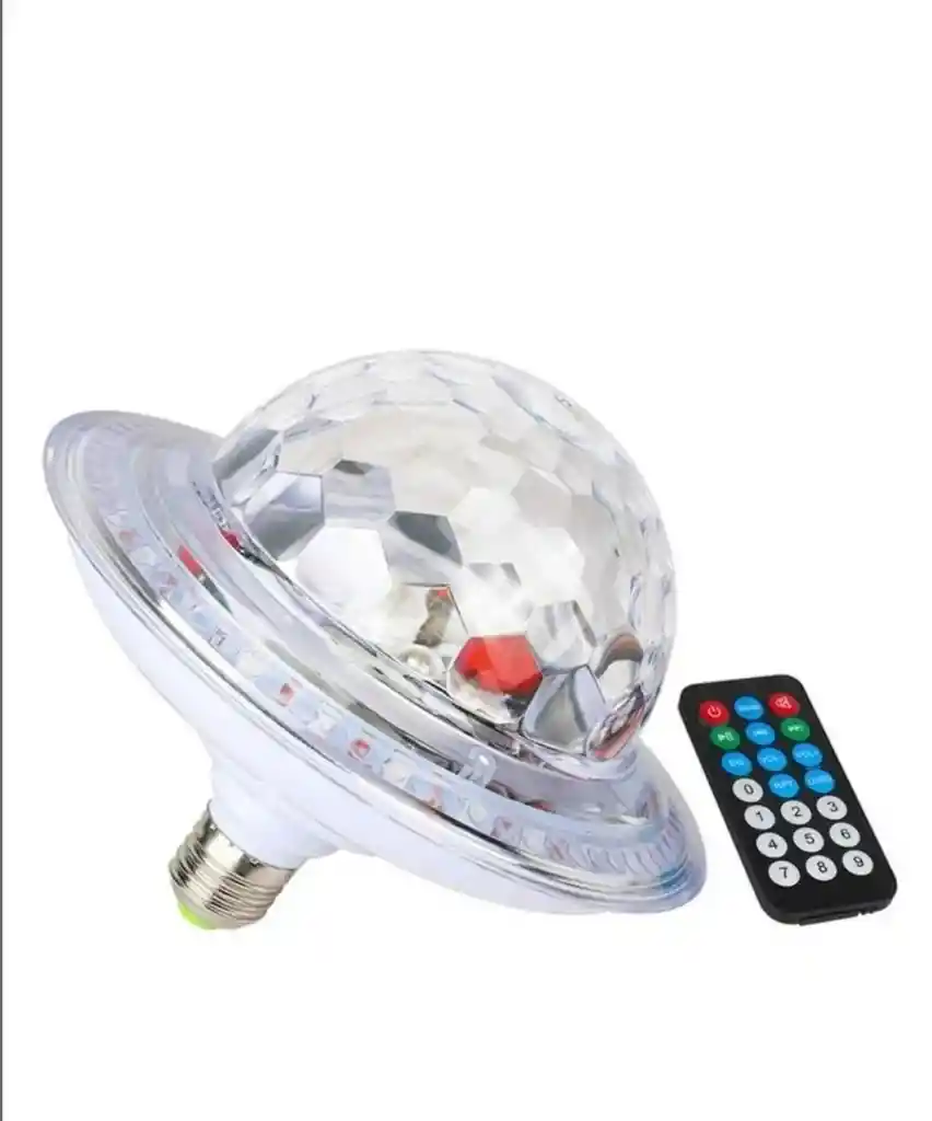 Bombillo Parlante Con Luz Led Bluetooth + Control Remoto
