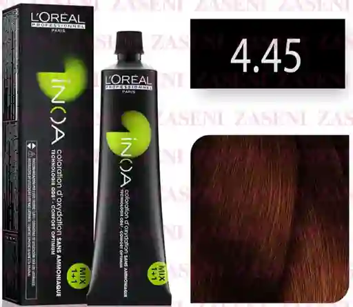 Tinte Inoa 4.45 Castaño Caoba Cobrizo Loréal Professionnel