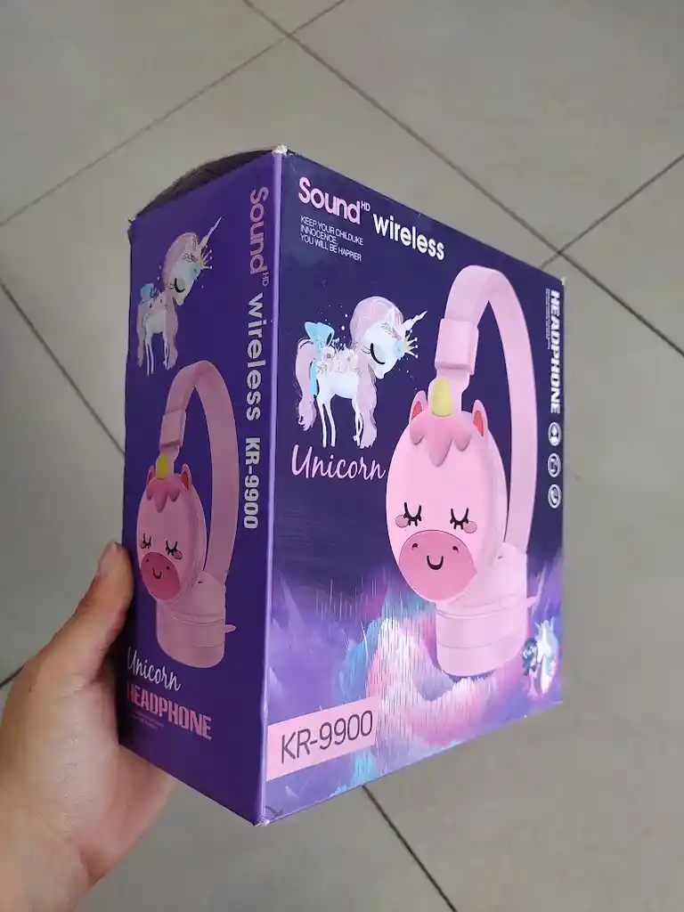Audifonos Inalambricos Diadema Rosa Unicornio