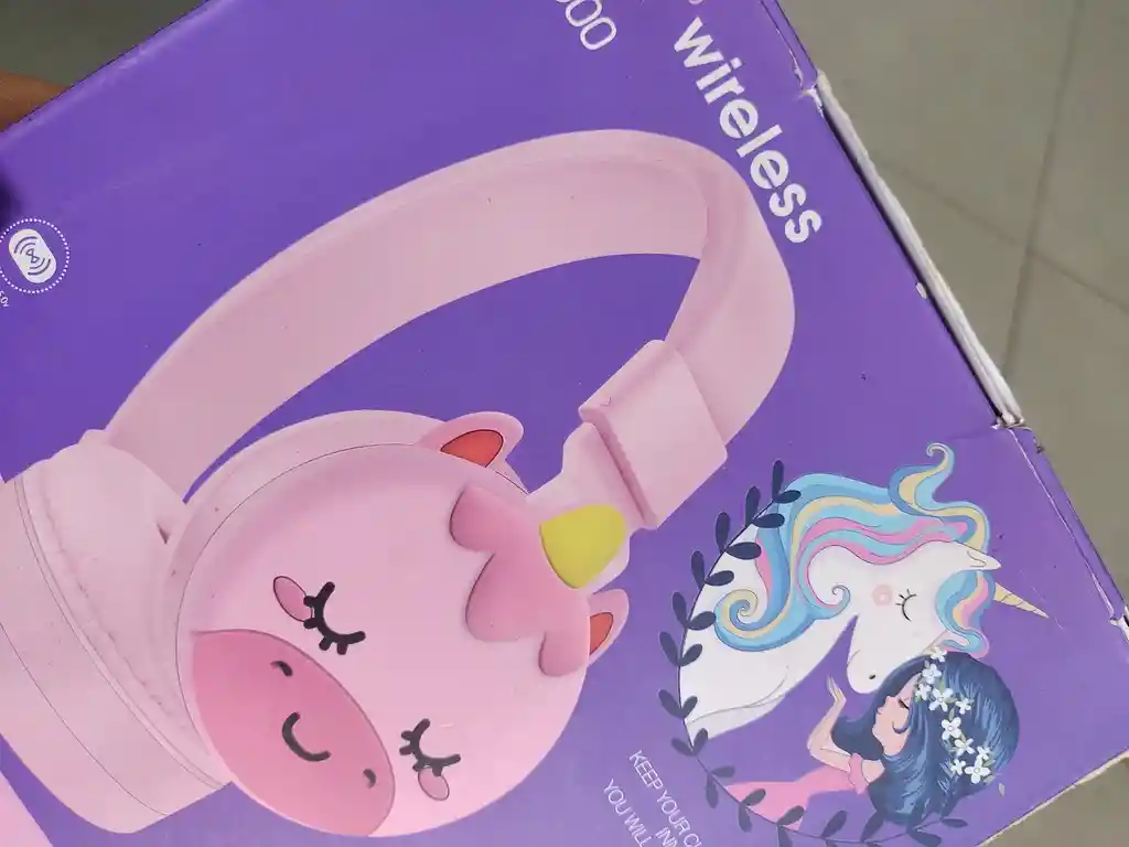 Audifonos Inalambricos Diadema Rosa Unicornio