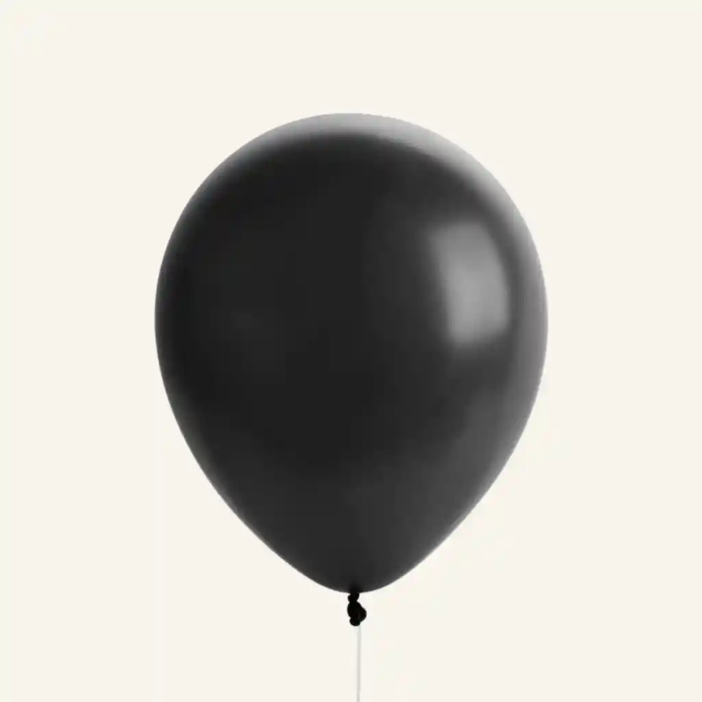 Globo Negro Con Helio