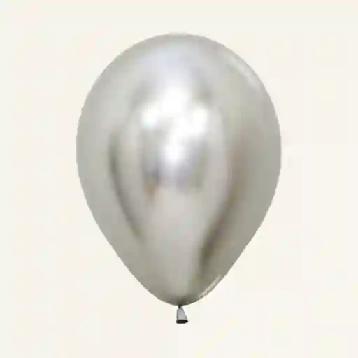 Globo Plateado Con Helio