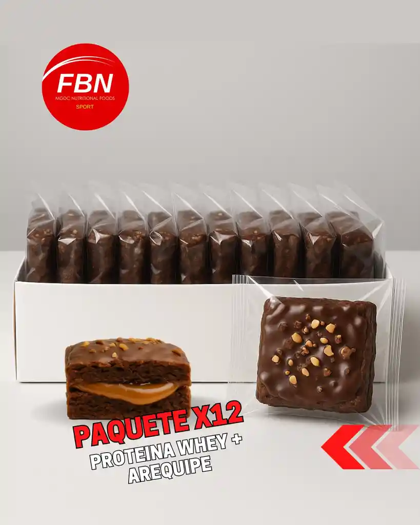 Brownie + Relleno Arequipe + Proteina