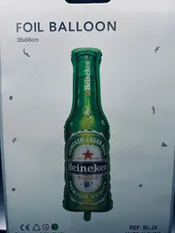 Bomba Globo Diseño Botella De Cerveza Heiniken Para Decoracion De Fiestas Niño O Hombre O Mujer
