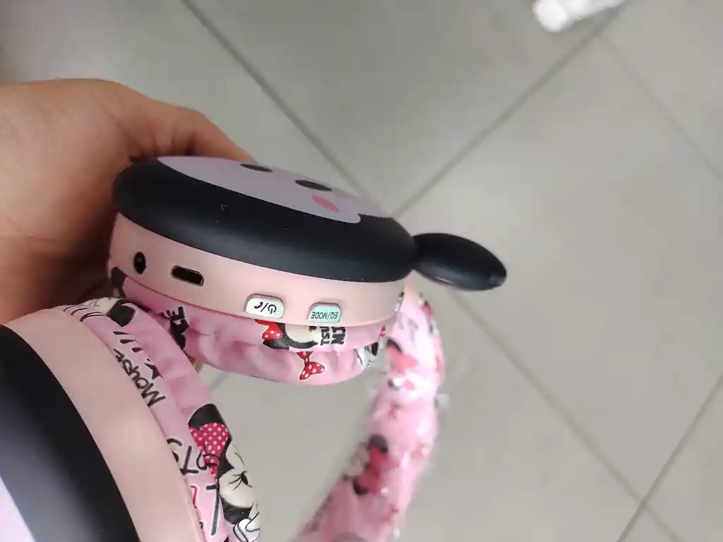 Audifonos Inalambricos Diadema Rosa Minnie Mouse
