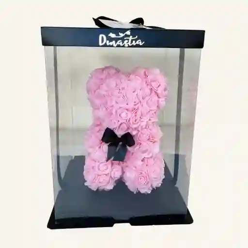 Oso De Rosas Rosado Pequeño