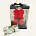Oso De Rosas Rojo, 2 Globos En Helio Y Ferrero X8