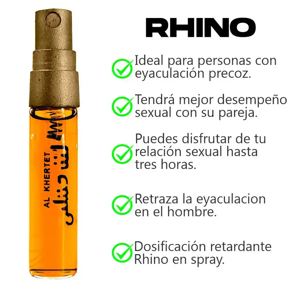 Retardante Rhino Extra Fuerte Spray Retarda Eyaculacion